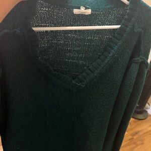 Maurices Deep Green V-Neck Sweater